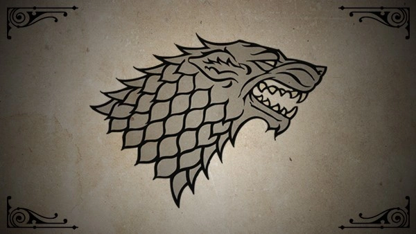 Bandeira da casa stark